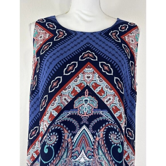 JM Collection Sleeveless Blouse Size Large (14/16) - Picture 10 of 12